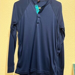 VINTAGE 90s Patagonia Navy Capilene Shirt